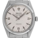 Rolex Air-King 5500 (1979) - Silver dial 34 mm Steel case (1/8)