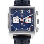 TAG Heuer Monaco CBL2115.FC6494 (2023) - Blauw wijzerplaat 39mm Staal (1/8)