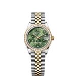 Rolex Datejust 31 278383RBR (2024) - Groen wijzerplaat 31mm Staal (1/8)