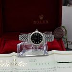 Rolex Lady-Datejust 79174 (2003) - Zwart wijzerplaat 26mm Staal (3/7)