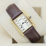 Cartier Tank Vermeil 590005 (Unknown (random serial)) - White dial 23 mm Silver case (1/8)