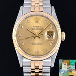 Rolex Datejust 36 16233 (1990) - 36mm Goud/Staal (1/8)