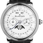 Blancpain Villeret Complete Calendar 6685-1127-55B (2024) - White dial 41 mm Steel case (2/2)