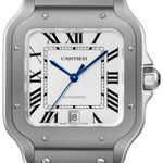 Cartier Santos WSSA0089 (2025) - White dial 40 mm Titanium case (1/1)