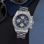 Breitling Superocean Chronograph II A13340 (2005) - Blue dial 42 mm Steel case (1/8)