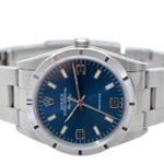 Rolex Air-King 14010 (2002) - Blauw wijzerplaat 34mm Staal (4/8)
