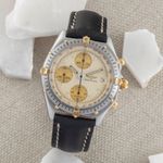 Breitling Chronomat 81950 (1990) - Beige dial 39 mm Gold/Steel case (1/8)