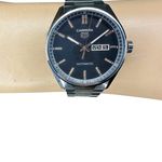 TAG Heuer Carrera Calibre 5 WBN2013.BA0640 (2024) - Zwart wijzerplaat 41mm Staal (2/8)