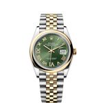 Rolex Datejust 36 126203 (2023) - Groen wijzerplaat 36mm Staal (1/1)