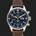 IWC Pilot Chronograph IW377714 (2016) - Blue dial 43 mm Steel case (3/8)