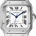 Cartier Santos WSSA0029 (2024) - White dial 35 mm Steel case (1/1)