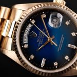 Rolex Day-Date 36 18038 (1979) - Blauw wijzerplaat 36mm Geelgoud (2/8)