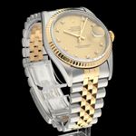 Rolex Datejust 36 16233G (1993) - Champagne dial 36 mm Gold/Steel case (5/7)