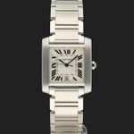 Cartier Tank Française 2302 (2003) - 28mm Staal (3/8)