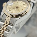 Rolex Lady-Datejust 69173 (1987) - Champagne dial 26 mm Gold/Steel case (8/8)