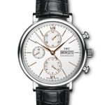 IWC Portofino Chronograph IW391031 (2024) - Zilver wijzerplaat 42mm Staal (1/1)