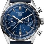 TAG Heuer Carrera CBS2212.FC6535 (2024) - Blauw wijzerplaat 39mm Staal (1/8)