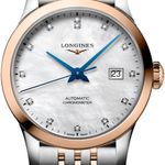 Longines Record L2.321.5.87.7 (2026) - Pearl dial 30 mm Gold/Steel case (1/1)