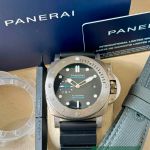 Panerai Luminor Submersible 1950 3 Days Automatic PAM02305 (2023) - Black dial 47 mm Titanium case (7/7)