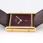 Cartier Tank 6-81006 (1980) - Rood wijzerplaat Onbekend Zilver (6/7)