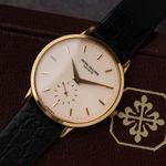 Patek Philippe Calatrava 3893J (1984) - Wit wijzerplaat 34mm Geelgoud (1/8)