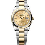 Rolex Datejust 36 126203 (2025) - Champagne wijzerplaat 36mm Staal (1/1)