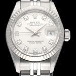 Rolex Lady-Datejust 69174 (1995) - Zilver wijzerplaat 26mm Staal (1/8)