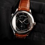 Jaeger-LeCoultre Master Geographic 142892S (2001) - Black dial 38 mm Steel case (1/8)