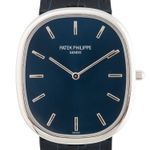 Patek Philippe Golden Ellipse 5738P-001 (2017) - Blauw wijzerplaat 35mm Platina (2/6)