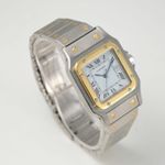 Cartier Santos 2961 (1990) - White dial 41 mm Gold/Steel case (2/8)
