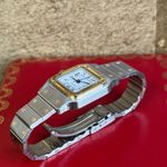 Cartier Santos 0902 (1992) - White dial 24 mm Gold/Steel case (7/8)