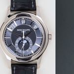 Patek Philippe Annual Calendar 5205G-010 (2017) - Black dial 40 mm White Gold case (5/8)