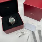 Cartier Santos WSSA0062 (2024) - Green dial 39 mm Steel case (2/8)