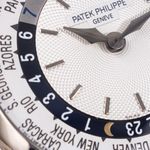 Patek Philippe World Time 5110G (2005) - White dial 38 mm White Gold case (7/8)
