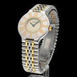 Cartier 21 Must de Cartier W10051F4 (1991) - Silver dial 28 mm Gold/Steel case (2/8)