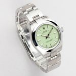 Rolex Oyster Perpetual 28 276200 (2026) - Green dial 28 mm Steel case (2/8)