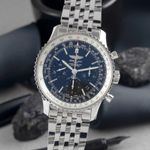 Breitling Navitimer 01 AB01211Y/BE65 (Unknown (random serial)) - Black dial 43 mm Steel case (3/8)