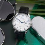 IWC Portuguese Automatic IW500705 (Onbekend (willekeurig serienummer)) - Zilver wijzerplaat 42mm Staal (1/8)