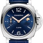 Panerai Luminor Due Luna PAM01179 (2026) - Blue dial 38 mm Steel case (1/1)