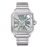 Cartier Santos WHSA0027 (2025) - Transparant wijzerplaat 48mm Staal (5/6)