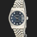 Rolex Datejust 31 68274 (1996) - Blue dial 31 mm Steel case (1/7)