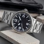 Sinn 556 556.A (Unknown (random serial)) - Black dial 39 mm Steel case (2/8)