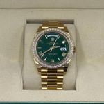 Rolex Day-Date 228348RBR (2025) - Green dial 48 mm Yellow Gold case (4/10)