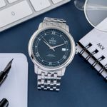 Omega De Ville Prestige 424.10.40.20.03.002 (2007) - Blauw wijzerplaat 40mm Staal (1/8)