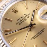 Rolex Datejust 36 16233 (1990) - Champagne dial 36 mm Gold/Steel case (2/8)
