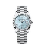 Rolex Day-Date 36 128236 (2025) - Blauw wijzerplaat 36mm Platina (1/1)