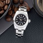 Rolex Oyster Perpetual 26 176200 (Unknown (random serial)) - Black dial 26 mm Steel case (1/8)