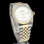 Rolex Datejust 36 16233 (1994) - White dial 36 mm Gold/Steel case (3/8)