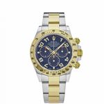 Rolex Daytona 116523 (2009) - Blauw wijzerplaat 40mm Goud/Staal (1/1)