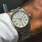 Rolex Datejust 1601/9 (1972) - Zilver wijzerplaat 36mm Witgoud (4/8)